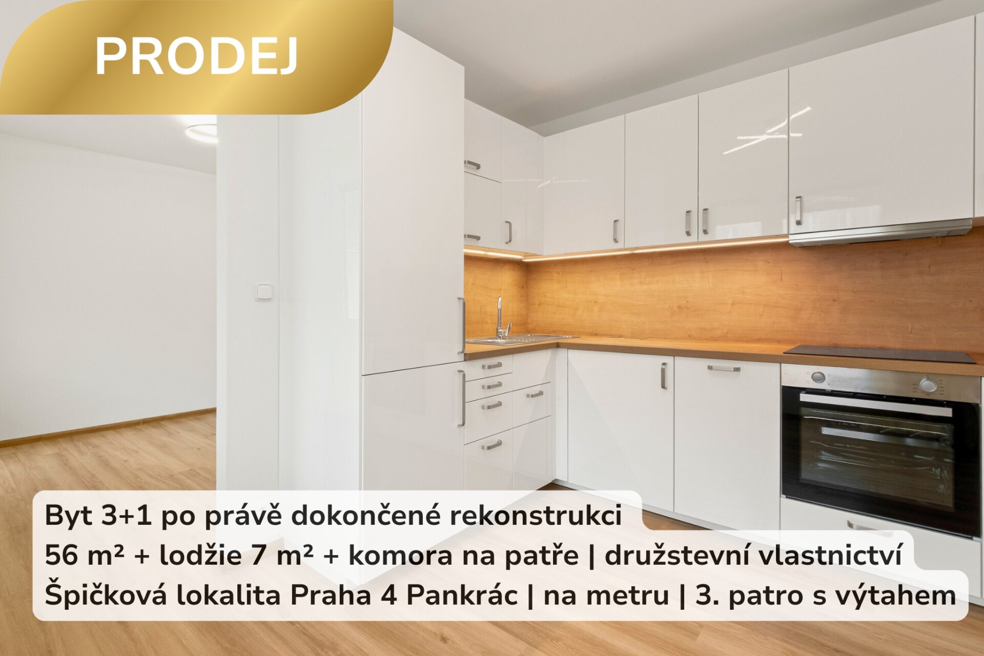 Byt 3+1 na prodej Pankrác